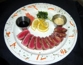 sushi in the florida panhandle? yes, yellowfin tuna at the Hotel Defuniak.
